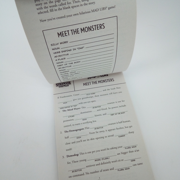 New Netflix Stranger Things 2022 Mad Libs World's Greatest Word Game Book - Picture 4 of 5